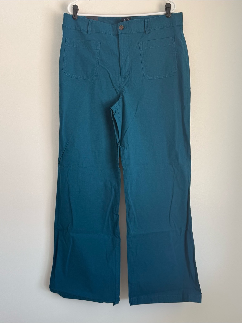 NWT J. Crew Lizzie Wide Leg Pocket Pants Size 33T - Picture 2 of 6